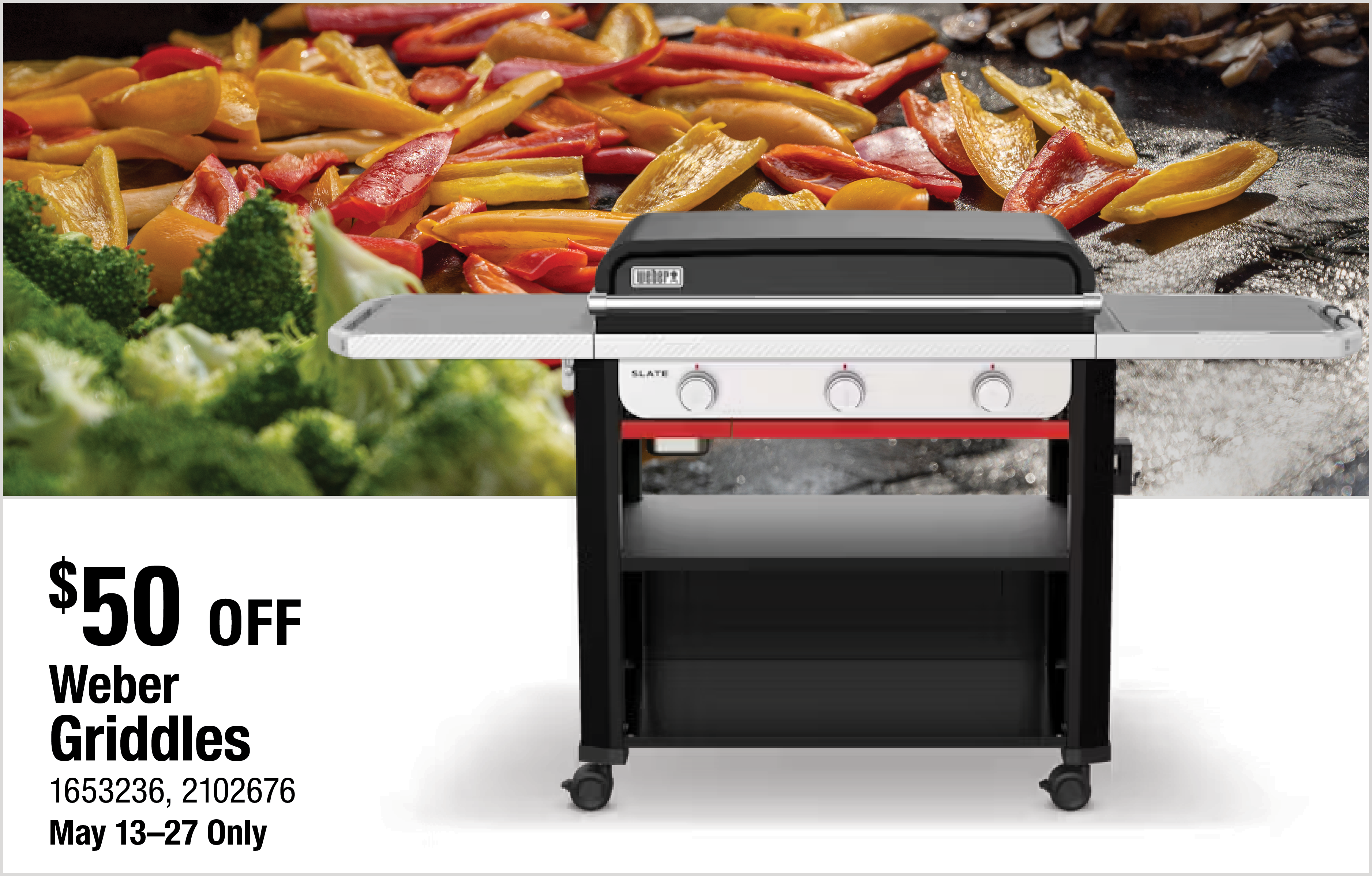 $50 off Weber Griddles